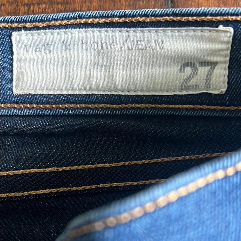 Rag & Bone Blue Denim Jeans - Picture 2 of 6